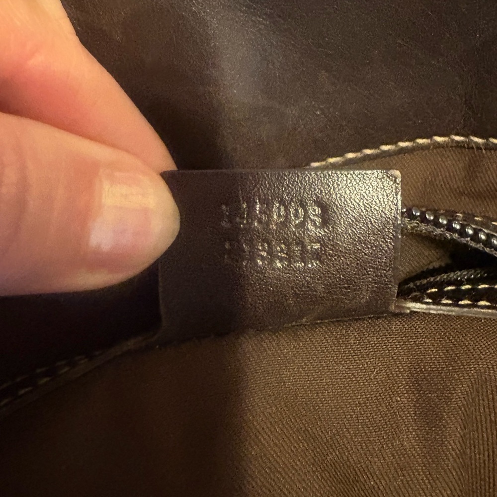 Vintage Genuine Gucci tote , iconic monogram Tan / Brown canvas and leather. - Picture 11 of 14